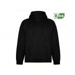 RY1074-BLACK-L Vinson Organic Hooded Sweatshirt BLACK L